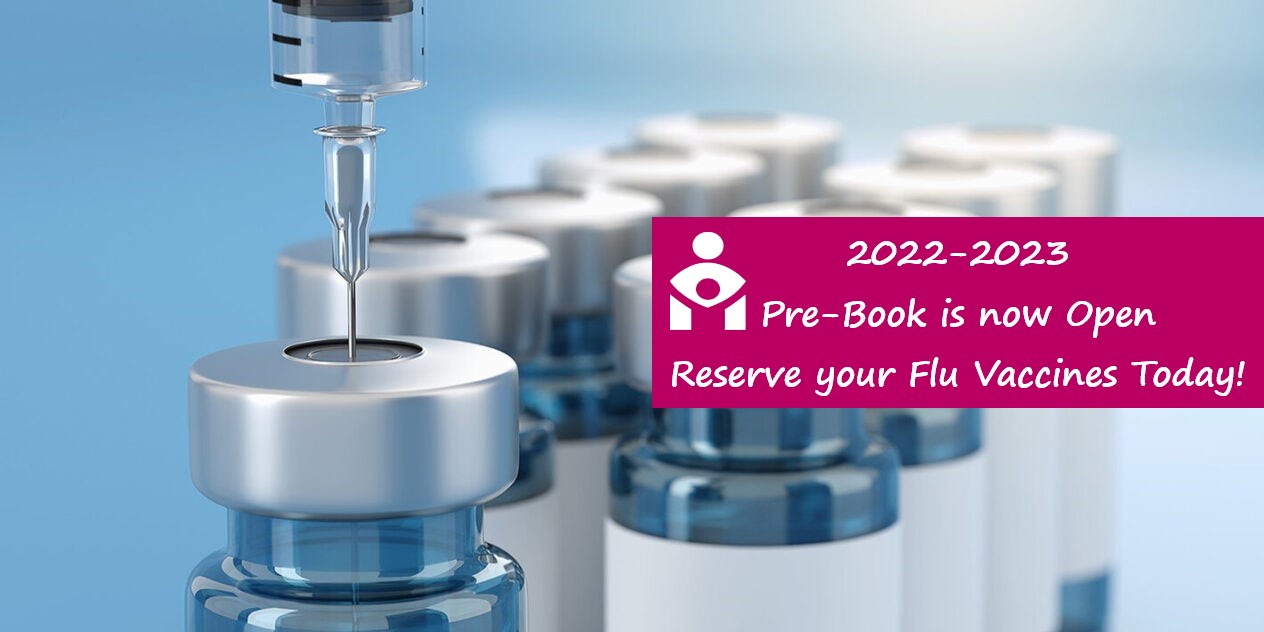 2022-2023 flu vaccine pre-booking