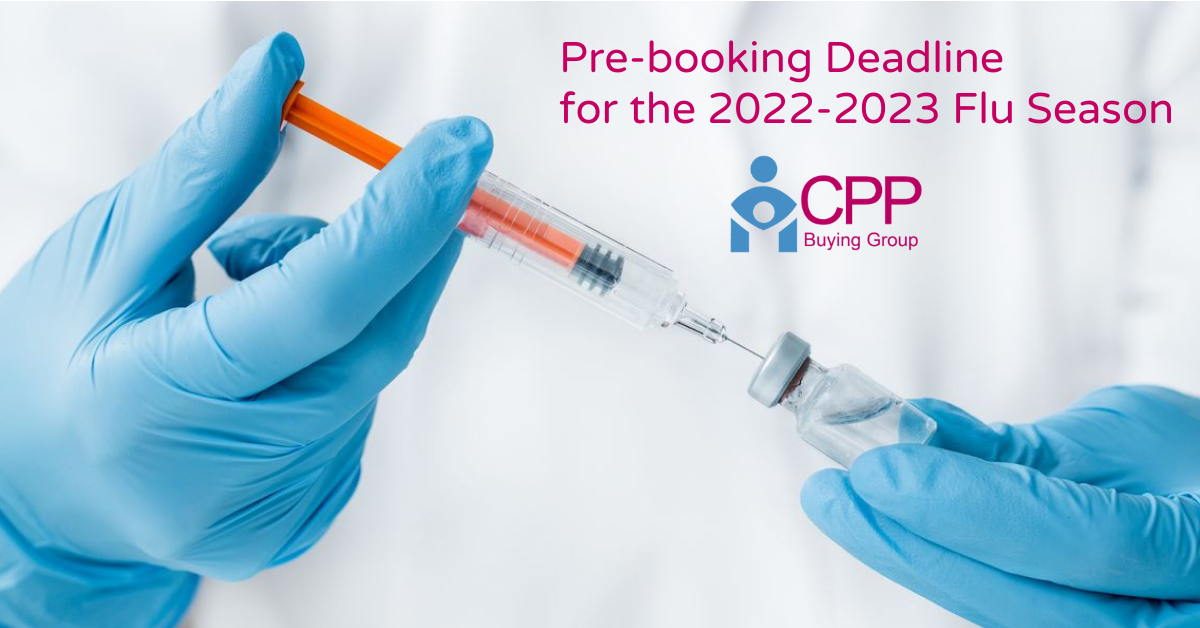 Pre-book deadline for the 2022-2023 Flu Season