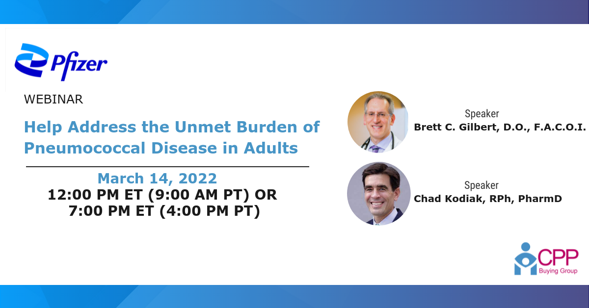 Pfizer webinar pneumococcal disease