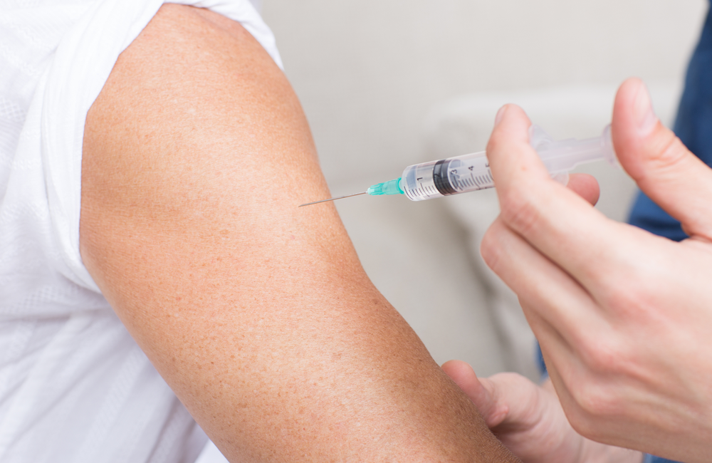 vaccine in arm