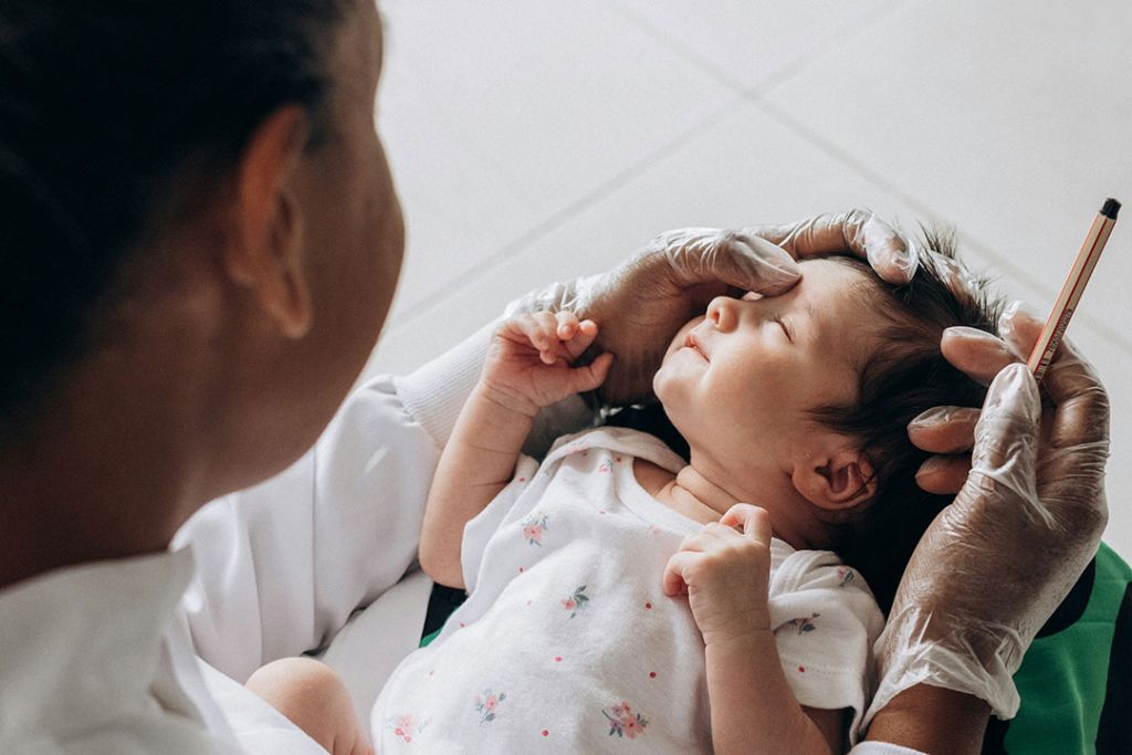 newborn and doctor