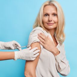 adult getting vaccine